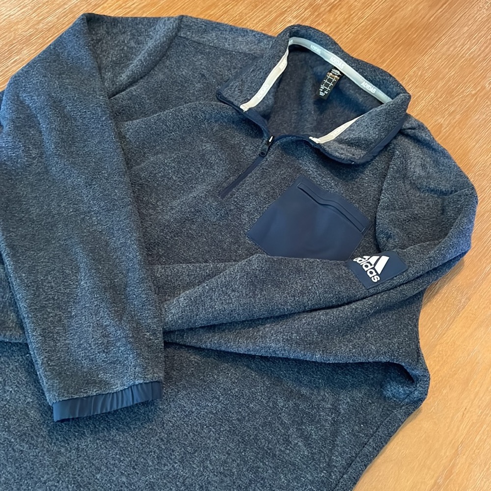 Adidas golf 1/4 zip. Size L. NWT. - Picture 2 of 6